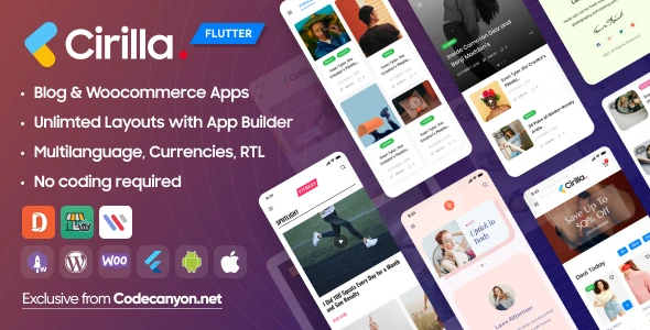 Cirilla – Multipurpose Flutter App For WordPress & Woocommerce