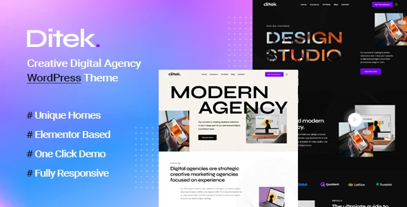 Ditek – Digital Agency Creative Portfolio WordPress Theme